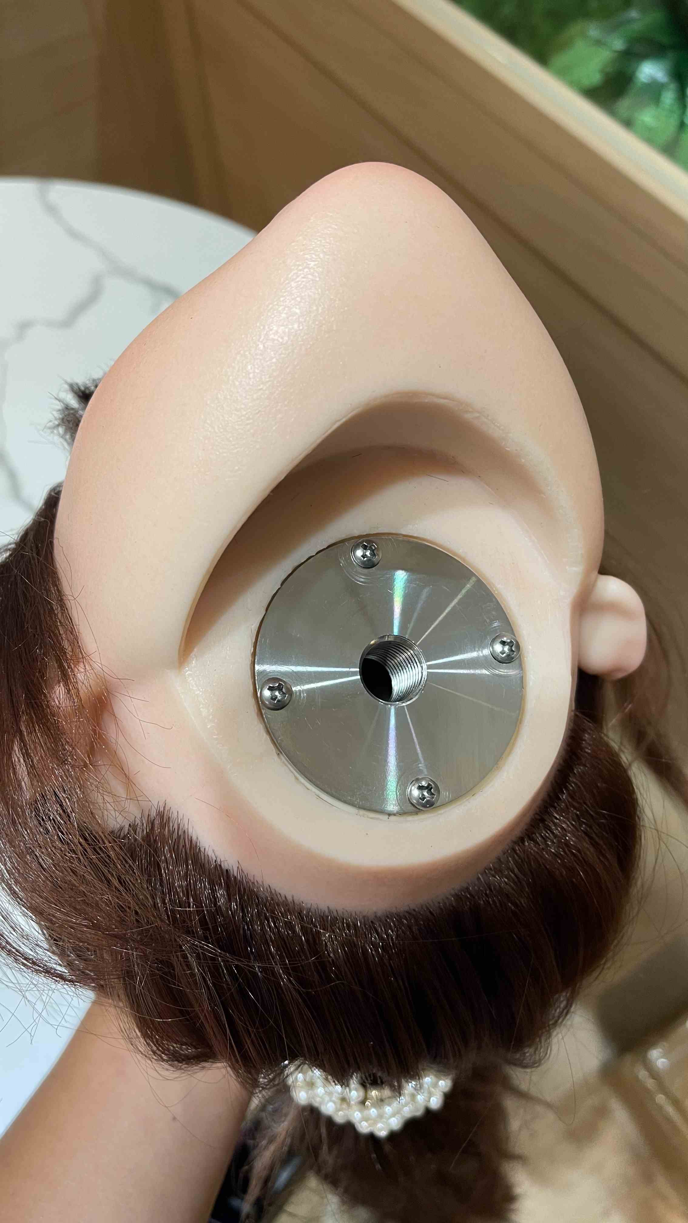 實體娃娃 人造人新款 脖子吊掛螺絲套組+頭雕轉接座 (304不鏽鋼) (需搭配藝美支架)	