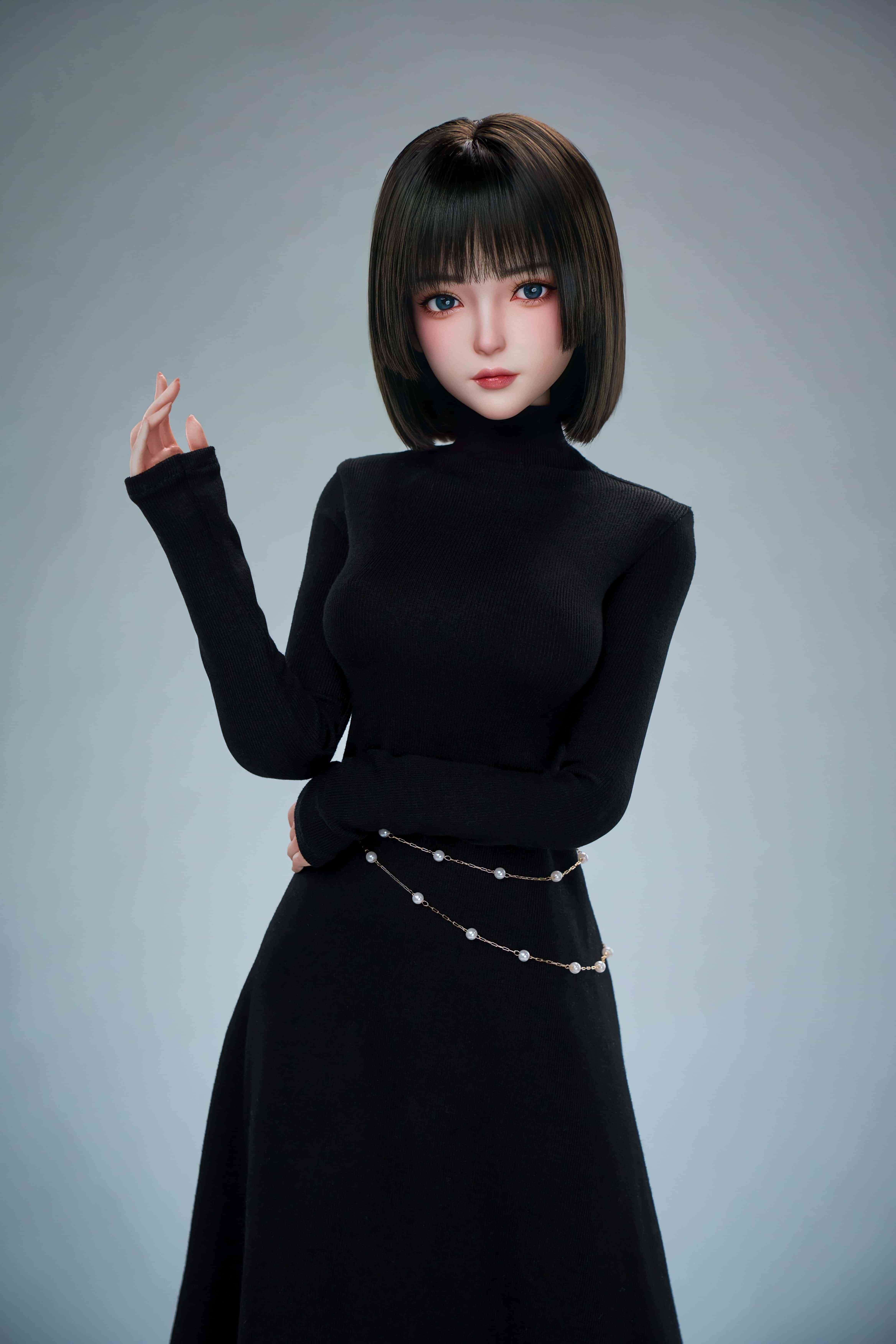 Roseidol偶像女孩 70cm Type-A(黑裙裝) 全矽膠【不適用折價券】